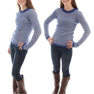 NEW Planet Gold Juniors Textured Knit Crew Neck Long Sleeve Sweater SMALL